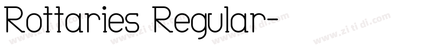 Rottaries Regular字体转换